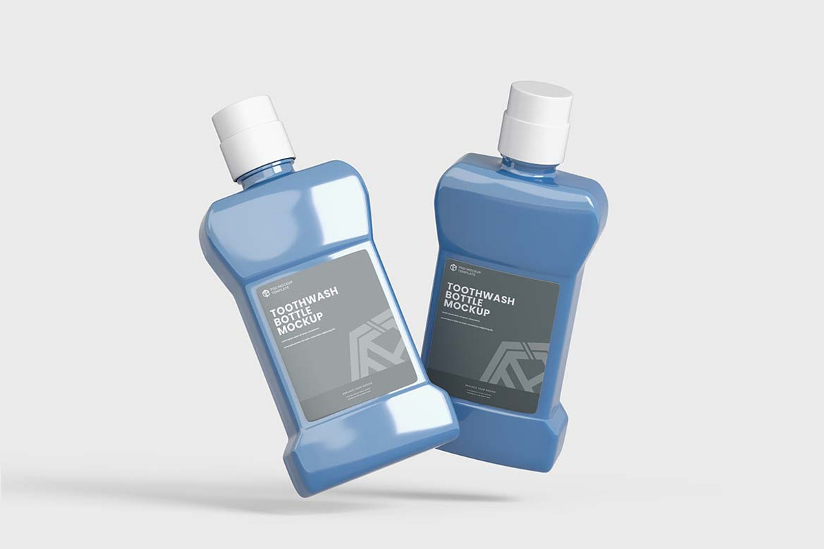 Mouthwash bottle mockup, a Packaging Mockup by tiyasprabawa (Photo 5 of 5)