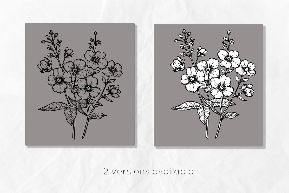 Forget-me-not SVG clipart, an Object Graphic by Dervik Art Store (Photo 4 of 8)