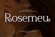 Rosemeu – Modern Aesthetic Serif, a Serif Font by Vadovastd (Thumbnail 1 of 7)
