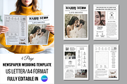 Newspaper Wedding Template, an Invitation Template by ZoloDesignHub (Thumbnail 1 of 9)