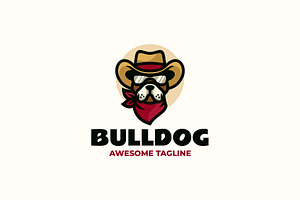 Bulldog Mascot Cartoon Logo, a Branding & Logo Template by Artnivora.Std
