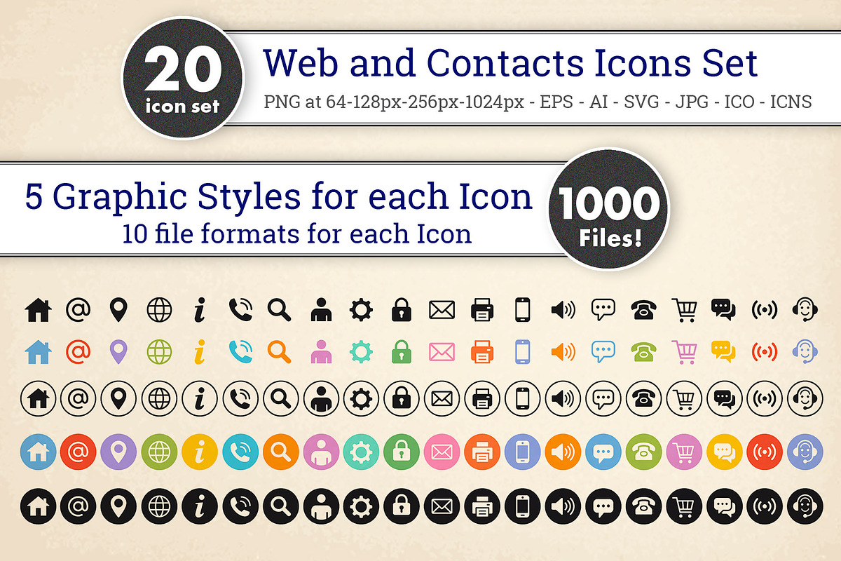 Web and Contacts Vector icons set, an Outline Icon by FourLeafLover (Photo 2 of 3)