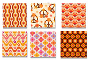 Groovy Flowers 10 Seamless Patterns, a Pattern Graphic by Yasmine Patterns (Thumbnail 2 of 9)
