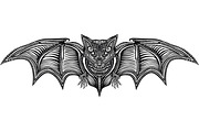 VAMPIRE, an Animal Illustration by Bakhtiozin art graphic (Thumbnail 2 of 4)