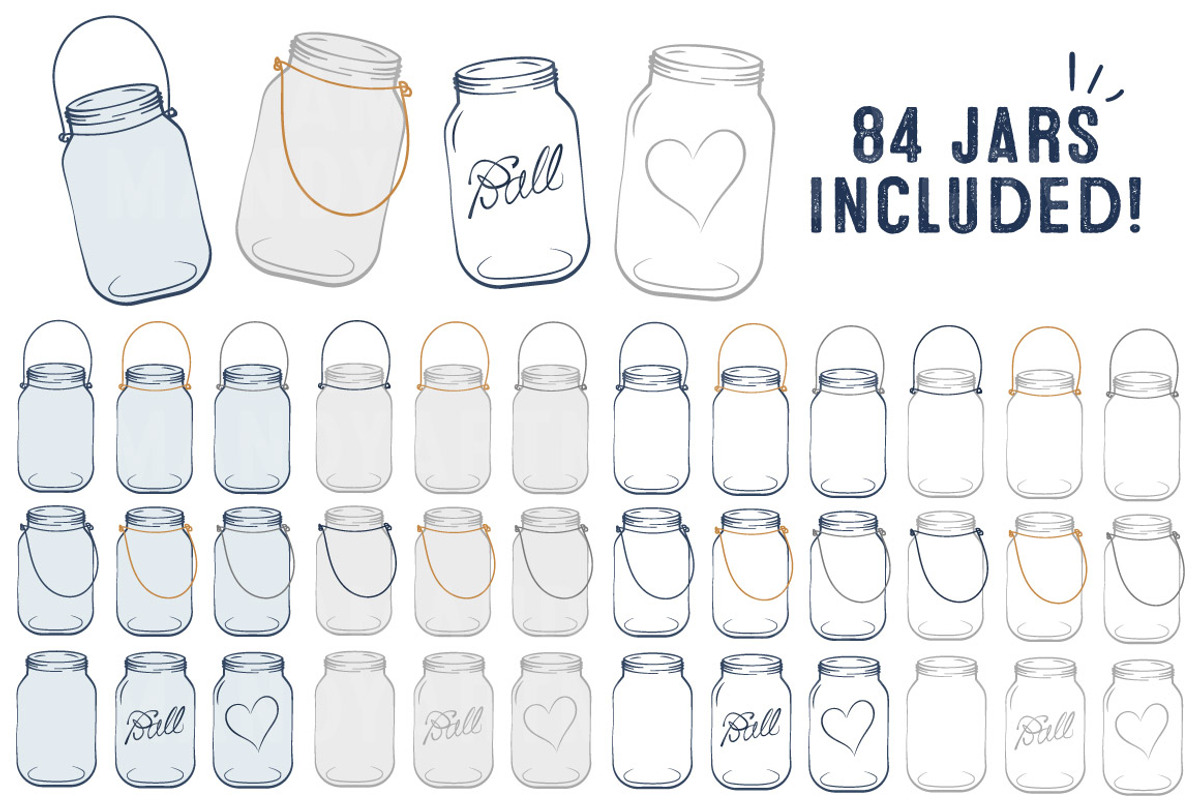 Navy Jar Vectors & Clipart, an Illustration by Amanda Ilkov (Photo 4 of 4)