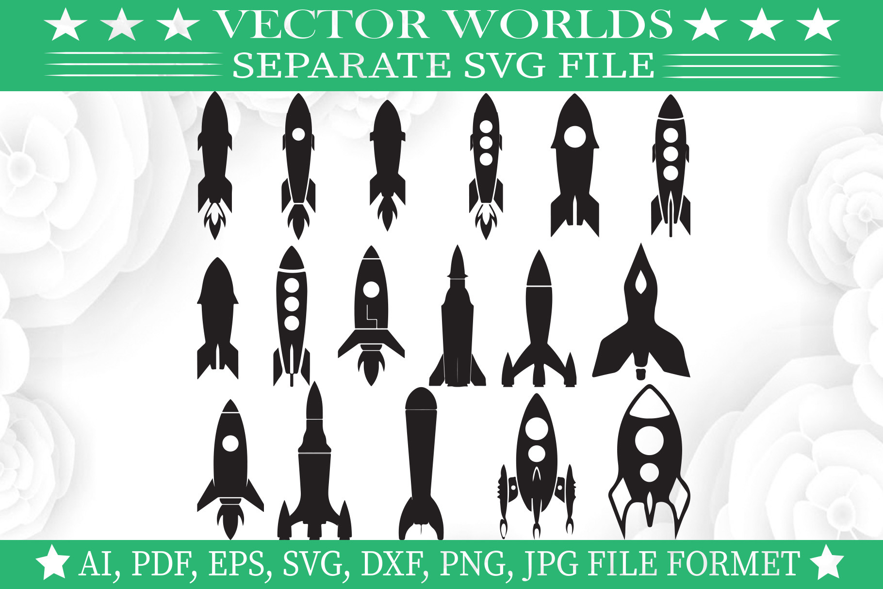 Rocket Svg, Air, Fire, Plane Svg, an Object Graphic by VectorWorlds