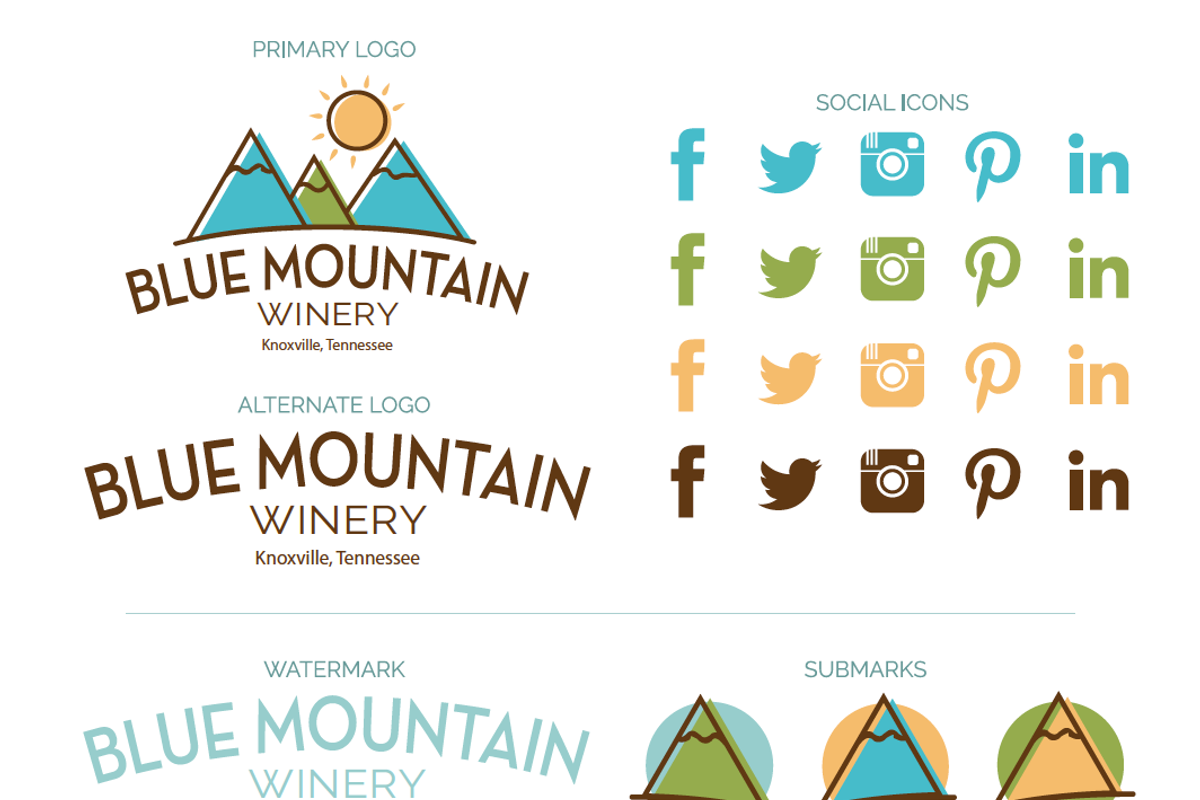 Blue Mountain Branding Kit, a Branding & Logo Template by Lena Elizer Art + Design (Photo 2 of 3)
