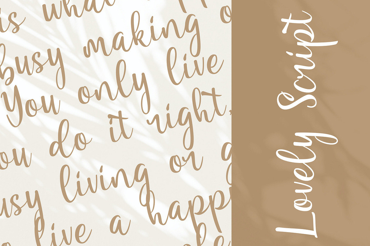 Renitah - Lovely Script Font preview 3