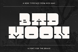 Badmoon Slab - A Space Western font
