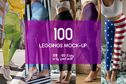 100 Leggings Mock-Up #20, a Bottom Mockup by Freeman Studio (Thumbnail 1 of 58)