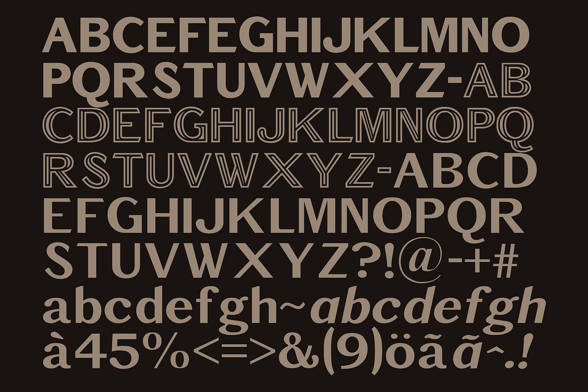 Rideau -  Vintage Font, a Sans Serif Font by Minhocossauro Emporium (Photo 2 of 9)