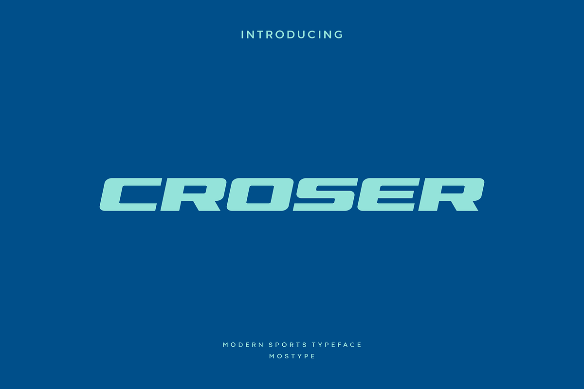 Croser - Modern Sport Typeface, a Font by Letterna (Photo 1 of 4)