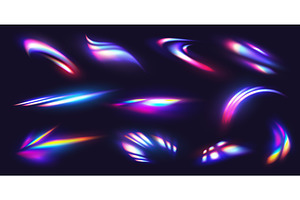 Prism light flare effect reflections, a Decorative Illustration by Buch&Bee