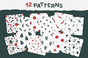 Vegetables & Fruits Patterns, a Pattern Graphic by 2DFUNS (Thumbnail 3 of 15)