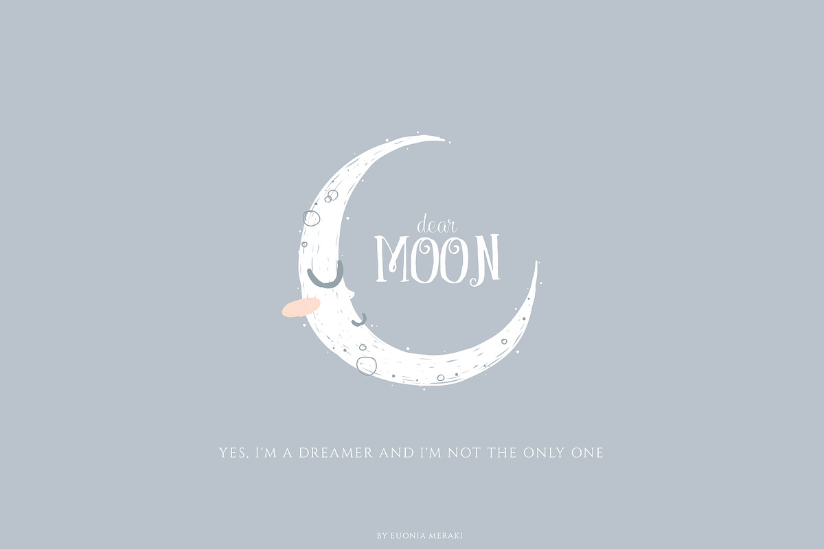 dear MOON - Good Night Graphics, an Animal Illustration by Euonia Meraki (Photo 2 of 12)