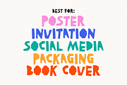 Monday Crunchy Quirky Cutout Font, a Handwritten Font by 24Design Studios (Thumbnail 7 of 9)