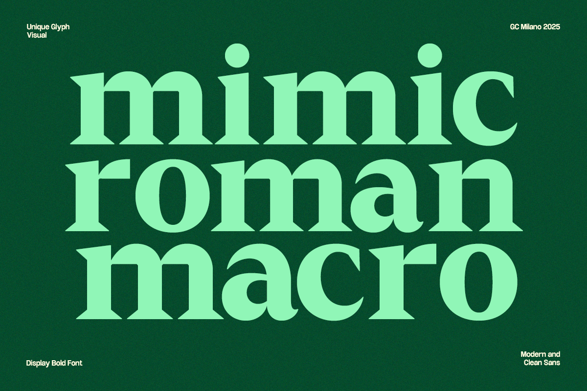 GC Milano – Strong Serif Elegance, a Serif Font by Glyphonic (Photo 8 of 15)