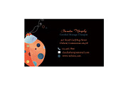 Ladybug Business Card Template, a Business Card Template by Ujean'sWhimsicalWorld (Thumbnail 4 of 4)