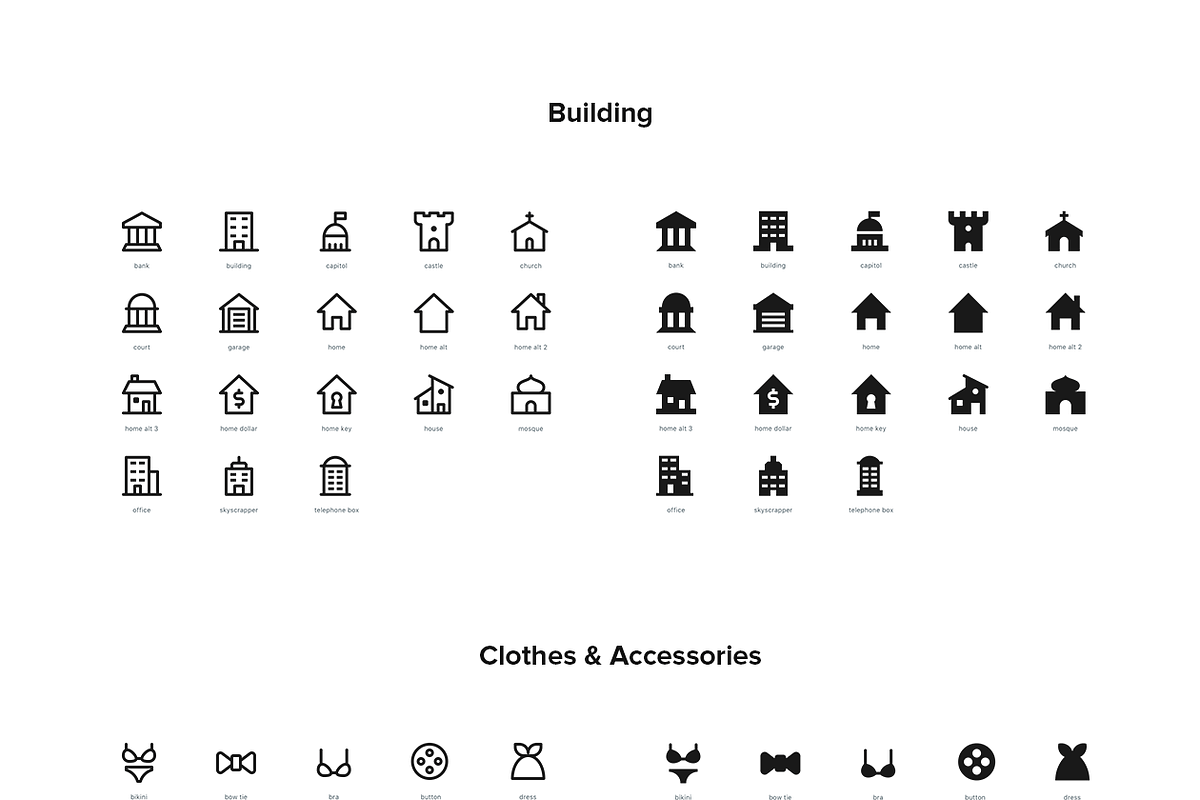 2,500 Line and Solid Icons, a Solid Icon by Icon54 (Photo 3 of 18)
