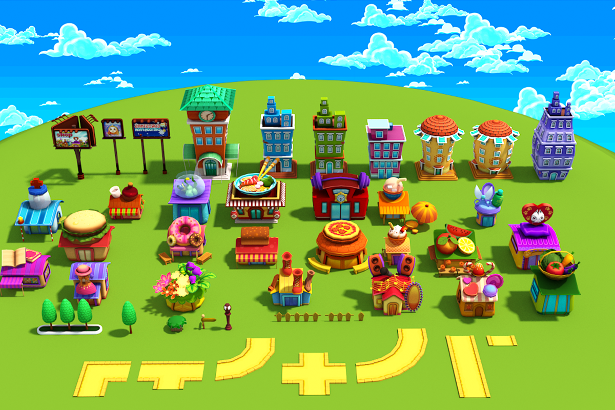 3D Cartoon Shop City, an Environmental 3D Model by Souchenki (Photo 19 of 21)