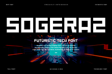 Ametech - Futuristic Font