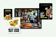 Canva Fast Food & Burger Brand Kit, a Design Template by SecondBrain Store (Thumbnail 6 of 10)