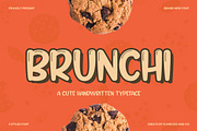 Brunchi - Handwritten Font, a Handwritten Font by Flawless And Co (Thumbnail 1 of 10)