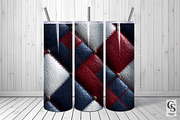 Red Blue and White Leather Papers, a Pattern Graphic by Creative Store (Thumbnail 5 of 5)