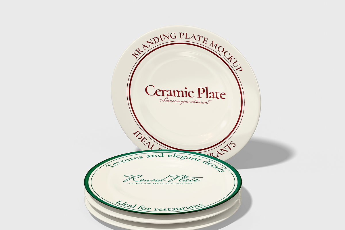 Plate Mockup, a Household Mockup by Bartama Graphic (Photo 2 of 4)
