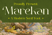 Marekan - A Modern Serif Font