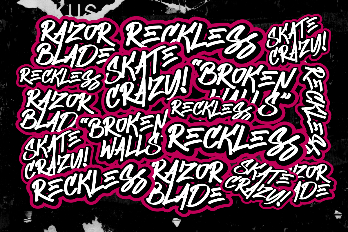Echoed Vandalism Street Graffiti, a Handwritten Font by Ronny Studio (Photo 6 of 9)