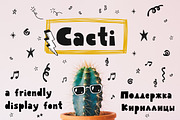 Cacti display font, a Sans Serif Font by Hala (Thumbnail 1 of 7)