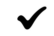 Simple and bold checkmark silhouette, an Illustration by Amazin_art (Thumbnail 3 of 26)