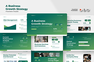 Business Strategy - PowerPoint, a Presentation Template by QR Design Studio