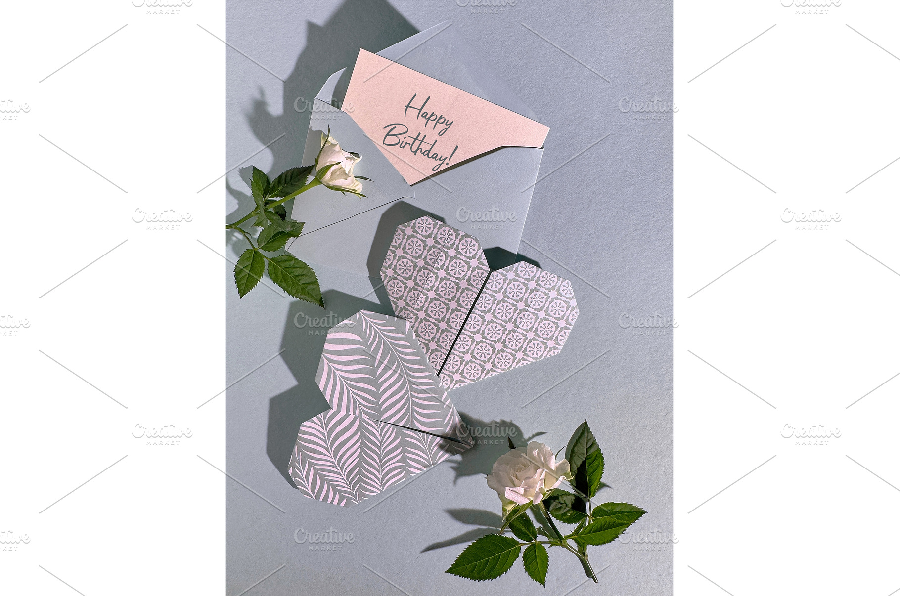 Handmade birthday card with Happy, a Photo by tilialucida