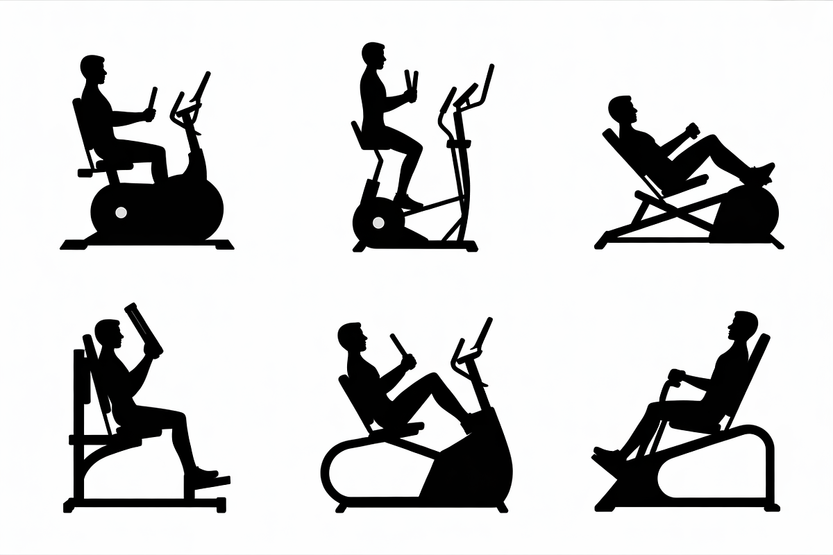 Vector Gym and Fitness Silhouette, an Illustration by Amazin_art (Photo 4 of 6)