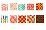 Mid Century Circles 10 Patterns, a Pattern Graphic by Yasmine Patterns (Thumbnail 2 of 7)