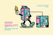 Retro Milkshake Illustration, an Object Illustration by Decoconio Design (Thumbnail 4 of 7)