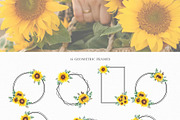 Watercolor Sunflowers Collection, an Illustration by CaraulanStore (Thumbnail 6 of 9)