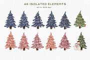 Christmas Pine Trees Ornament PNG, a Decorative Illustration by Rabbit Heart (Thumbnail 2 of 11)