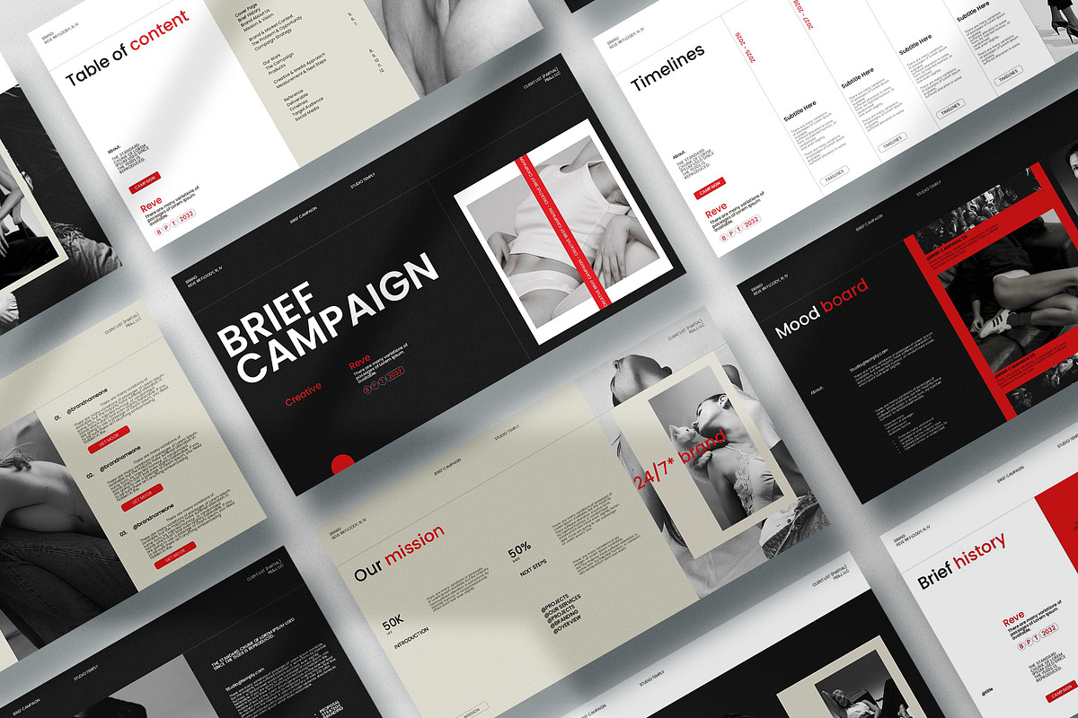 REVE | Brief Campaign Presentation, a Presentation Template by Studio Temply (Photo 2 of 12)