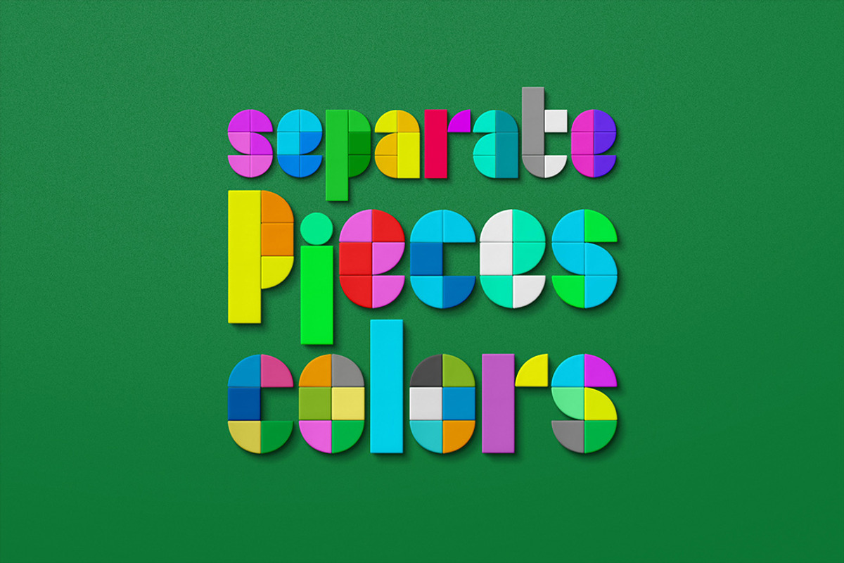 Bricks Toy Letters PSD - Alphabet, an Object Graphic by Avelina Studio (Photo 3 of 4)