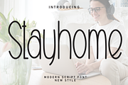 Stayhome | Script Font, a Script Font by Scratchones (Thumbnail 1 of 8)