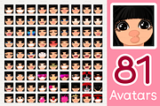 vector BIG avatars SET, a Templates & Theme by WINDmade (Thumbnail 16 of 40)