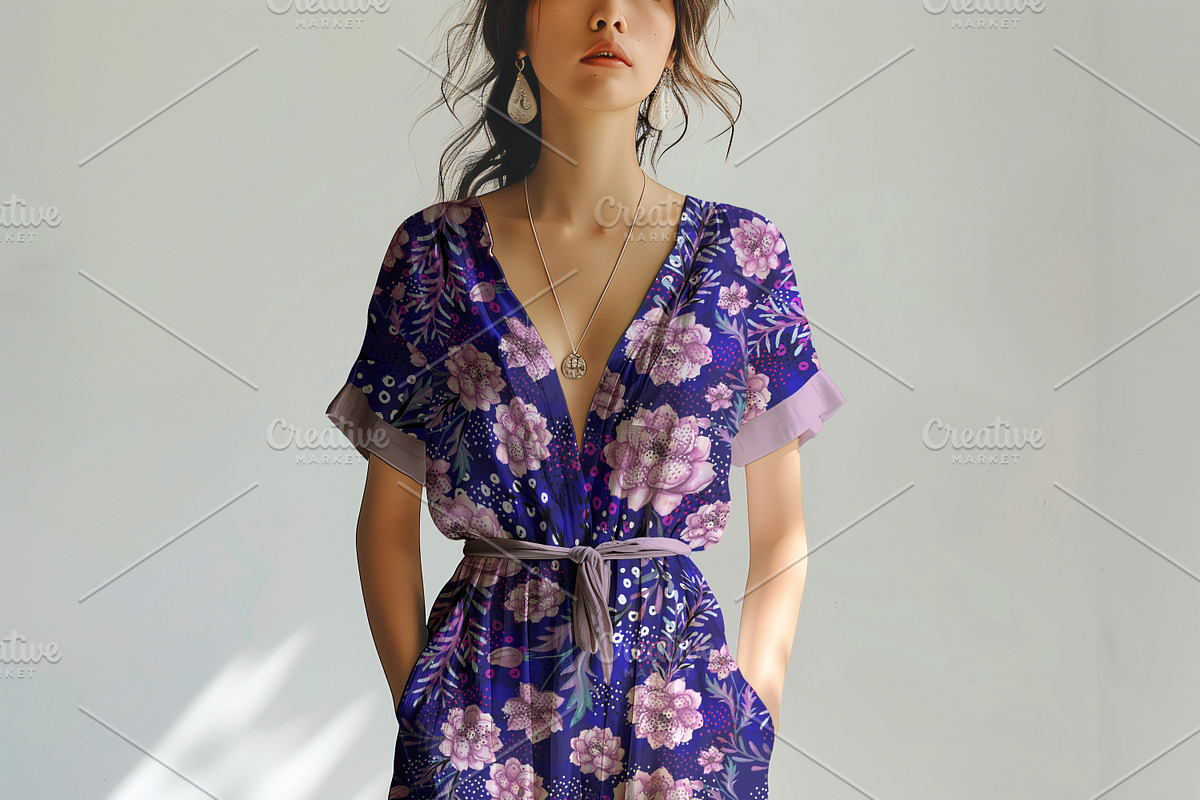 Maxi Dress Mockup, an Apparel Mockup by Nora Gad (Photo 2 of 14)