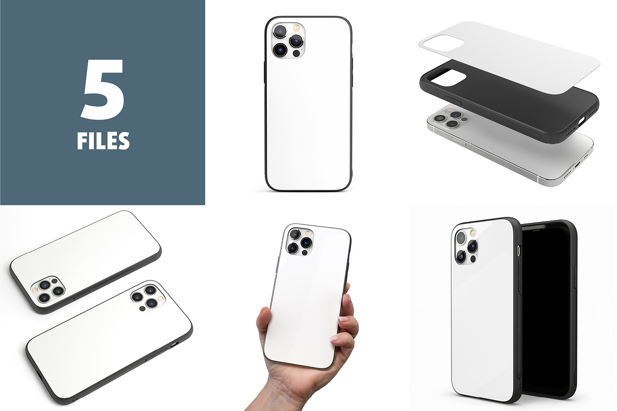 Phone 12 Pro Rubber Case II Mock-up, an iPhone Mockup by Colatudo Store (Photo 2 of 8)