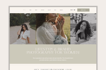 Wix Website Theme | Maddie Lane