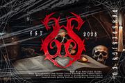 GHOOST Horror Metal Font, a Blackletter Font by dansdesign (Thumbnail 6 of 8)