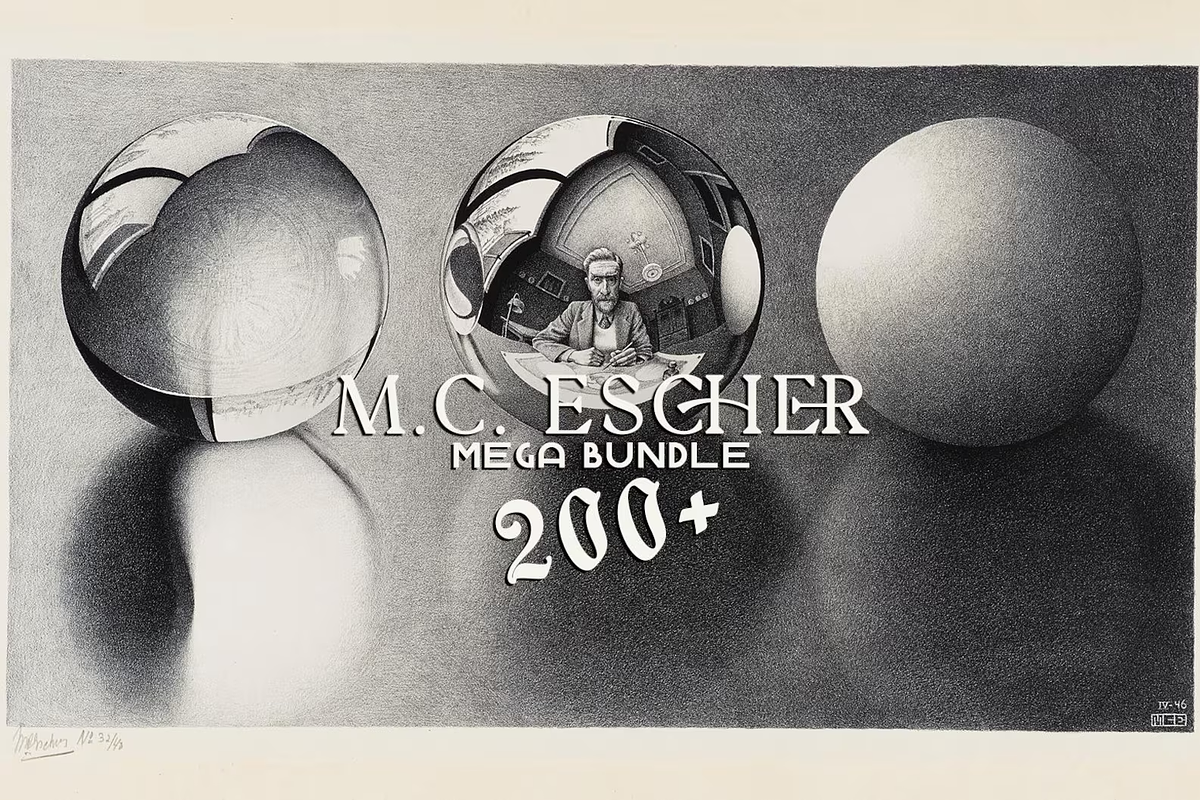 Maurits Cornelis Escher Mega Bundle, a Person Illustration by Digital Museum (Photo 2 of 11)