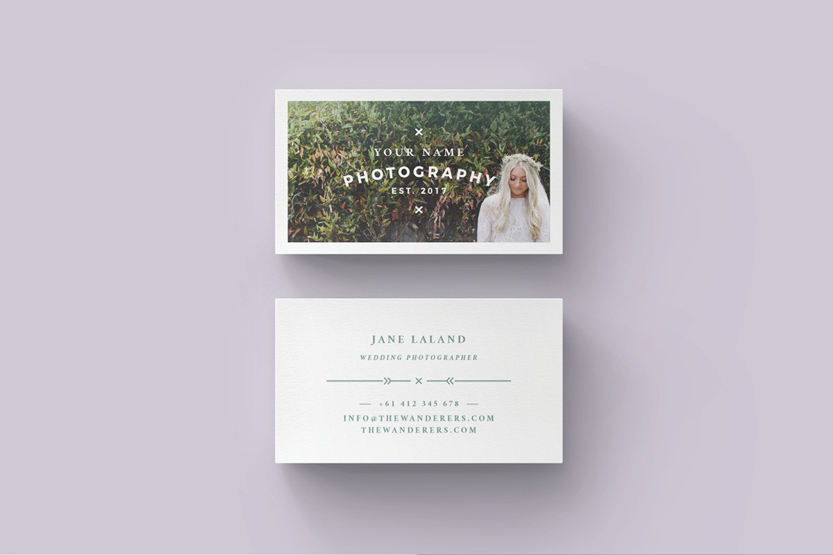 WANDERERS  Business Card Template, a Business Card Template by 46&2 Collective (Photo 1 of 11)